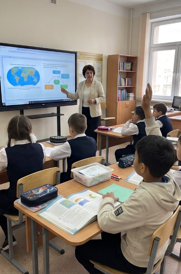Учитель и ученики в классе